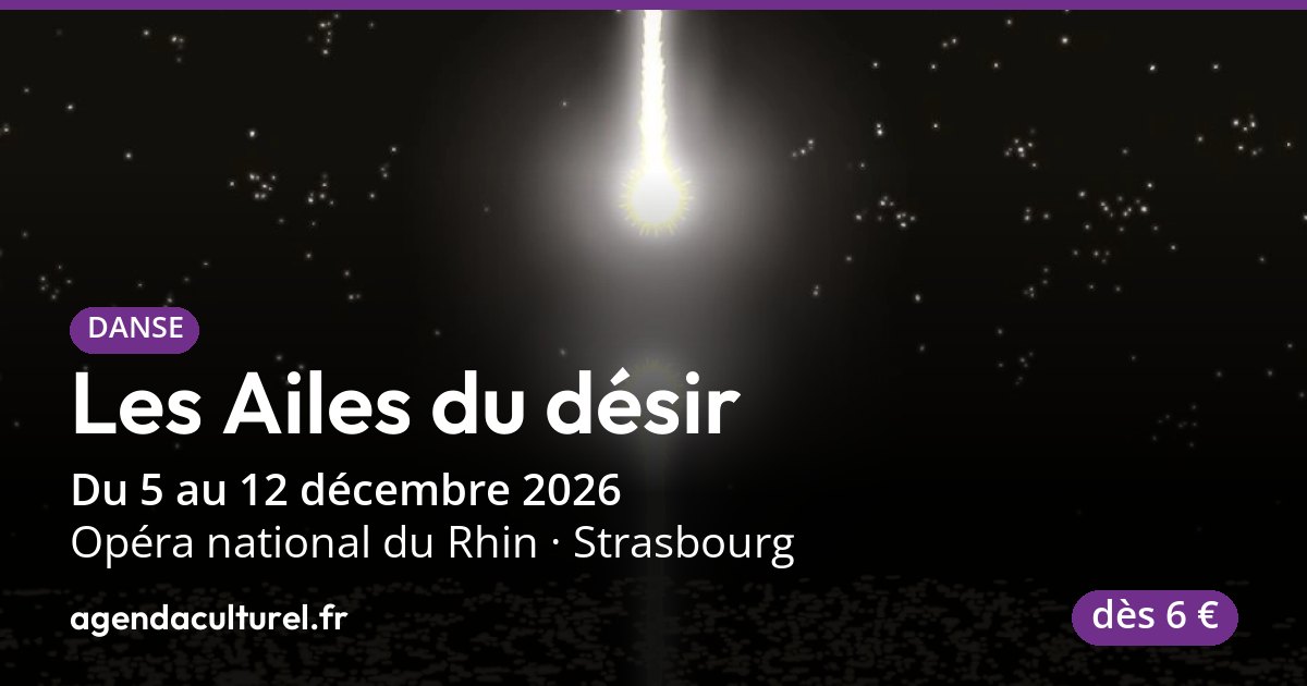 Les Ailes du désir, ballet à Strasbourg du 5 au 12 déc. 2026