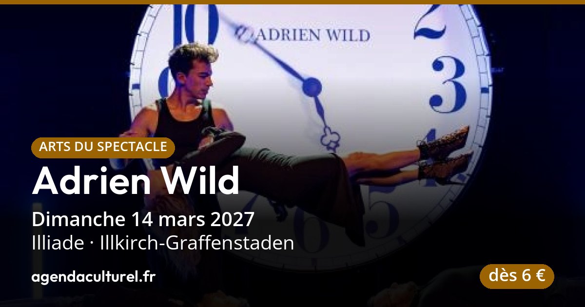 Adrien Wild à l'Illiade à Illkirch-Graffenstaden le 14 mars 2027