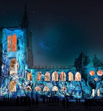 Illumination de la Cathédrale Strasbourg