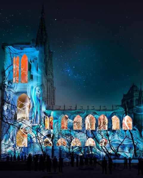 Illumination de la Cathédrale Strasbourg