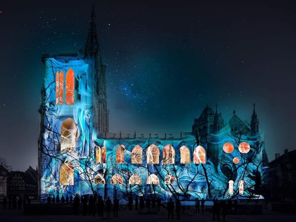 Illumination de la Cathédrale Strasbourg