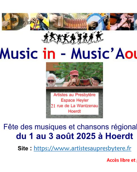 Festival Music in, Music'Aout 2025 affiche