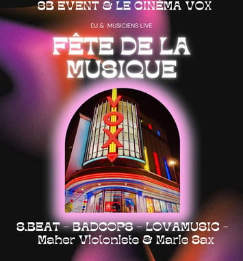Sbeat & co sur la terrasse du Cinéma Vox