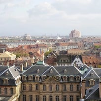 Atelier tout public dans la cour du Palais Rohan : réalisation d'un peigne fleuri