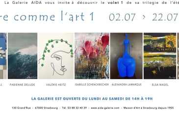 Libre comme l'Art 1 – Expositions d'été à AIDA Galerie