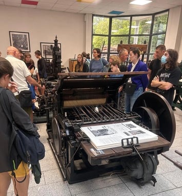 Découvrez des machines d'imprimerie anciennes et récentes