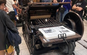Découvrez des machines d'imprimerie anciennes et récentes