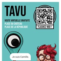 Parcours place de la République avec l'application TAVU