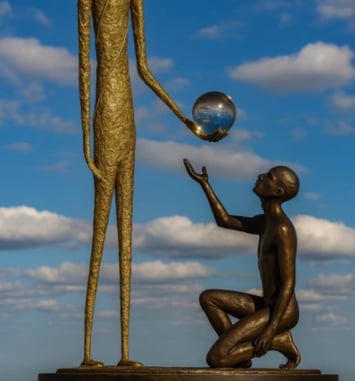 Libre et l'Art, Sculptures en métal dans le Parc du Château