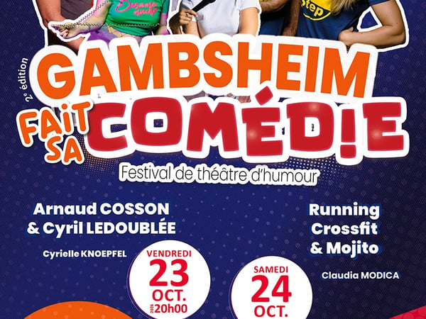 Festival Gambsheim fait sa comédie