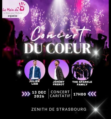 Le Concert du Coeur avec Jérémy Frérot, Julien Lieb & The Sparkle Family