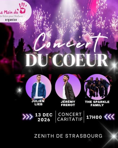 Le Concert du Coeur avec Jérémy Frérot, Julien Lieb & The Sparkle Family