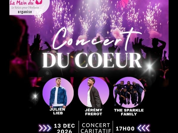 Le Concert du Coeur avec Jérémy Frérot, Julien Lieb & The Sparkle Family