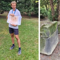 Visite archéologique : les sarcophages dans le parc du palais du Rhin