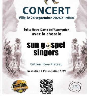 Concert des Sun Gospel Singers à Villé