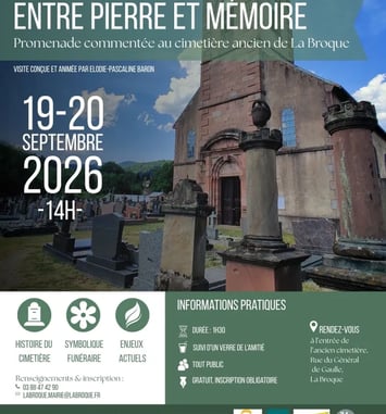 Entre pierre et mémoire : promenade commentée au cimetière ancien de La Broque