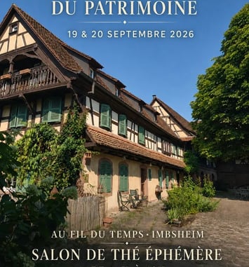 Ferme alsacienne restaurée à l'ancienne et salon de thé éphémère