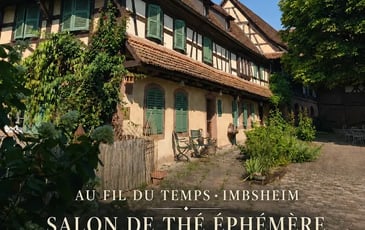Ferme alsacienne restaurée à l'ancienne et salon de thé éphémère