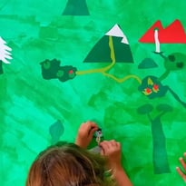 Fresque participative "Paysage du Domaine"