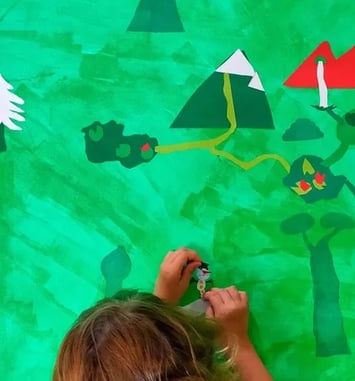 Fresque participative "Paysage du Domaine"