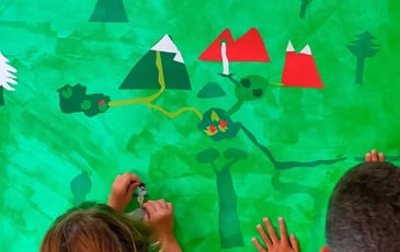Fresque participative "Paysage du Domaine"