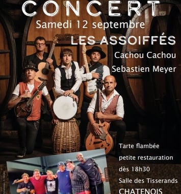 Soirée concert solidaire avec les Assoiffés, les Cachou-Cachou et Sébastien Meyer