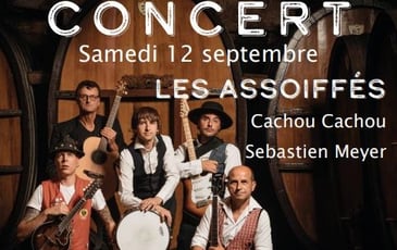 Soirée concert solidaire avec les Assoiffés, les Cachou-Cachou et Sébastien Meyer