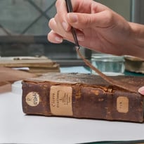 L'atelier de restauration de la Bnu