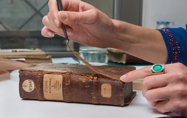 L'atelier de restauration de la Bnu