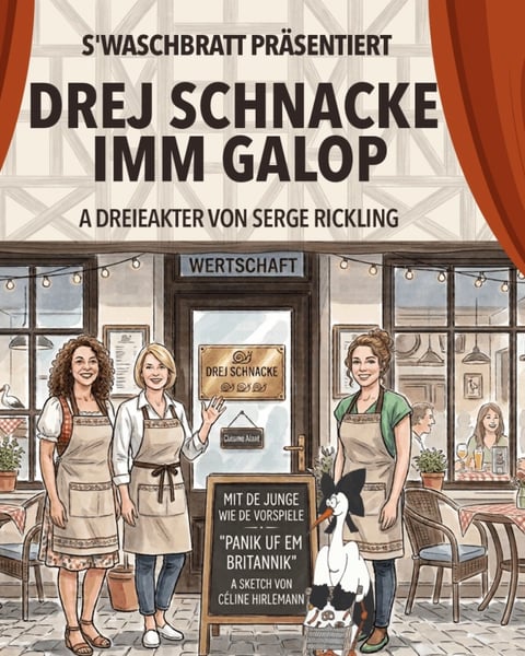 Drej Schnacke imm Galop