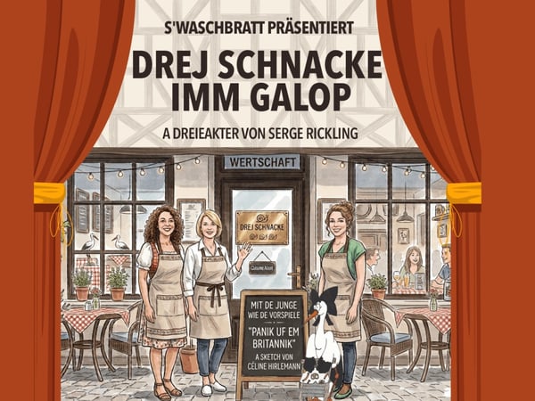 Drej Schnacke imm Galop
