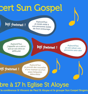 Concert des Sun Gospel Singers à Neudorf