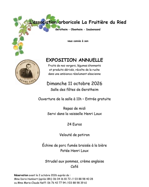 Exposition fruitière et arboricole
