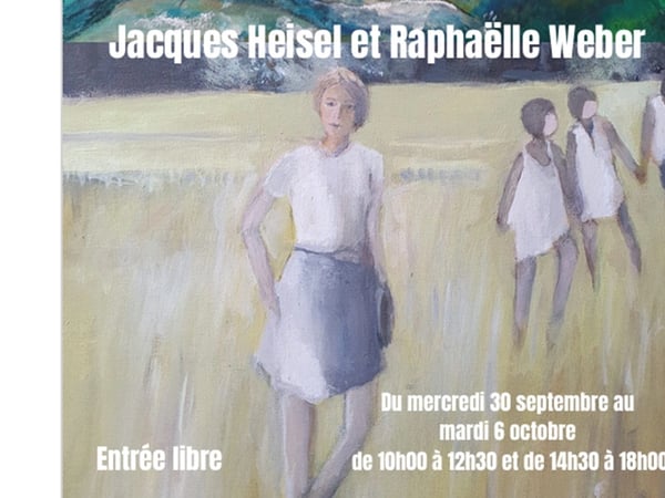 Exposition de peintures et de sculptures - Jacques Heisel et Raphaëlle Weber