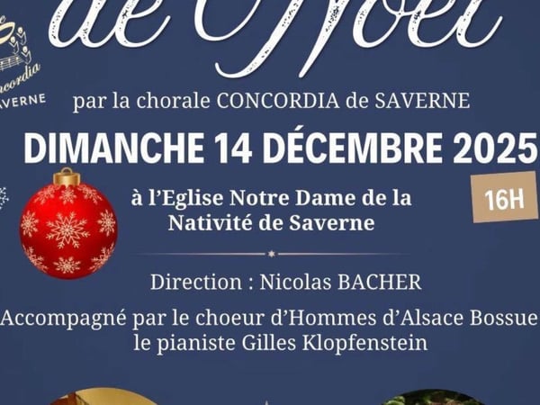 Concert de Noël de la chorale Concordia