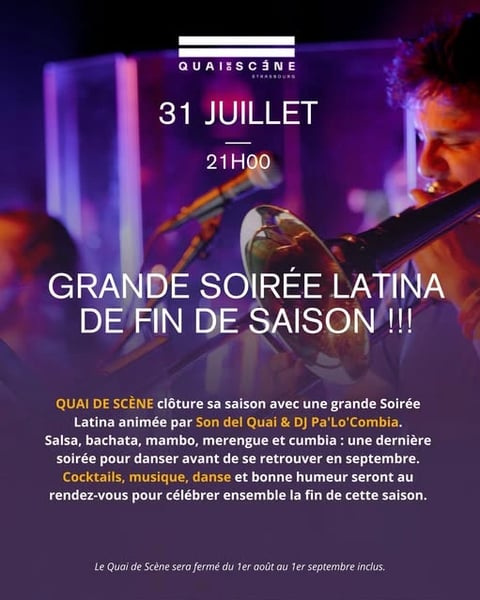 Vendredi Salsa : Son del Quai et DJ Pa'lo'Combia