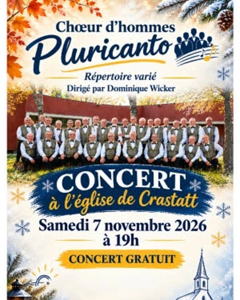 Concert de chants par le choeur d'hommes Pluricanto