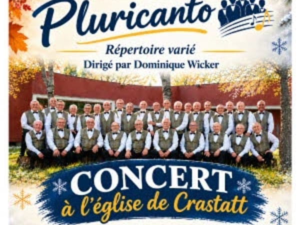 Concert de chants par le choeur d'hommes Pluricanto