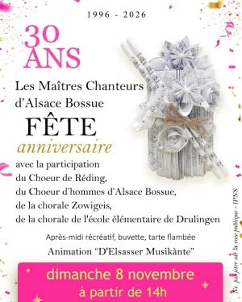 30 ans fête anniversaire des Maîtres Chanteurs