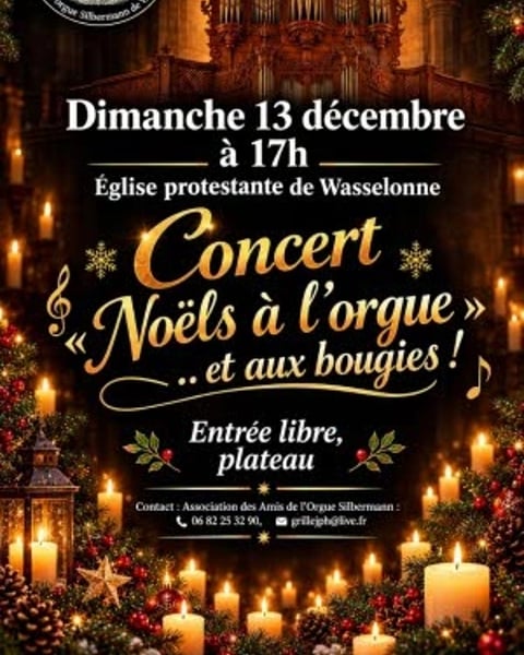 Noëls à l'orgue et aux bougies