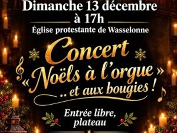 Noëls à l'orgue et aux bougies
