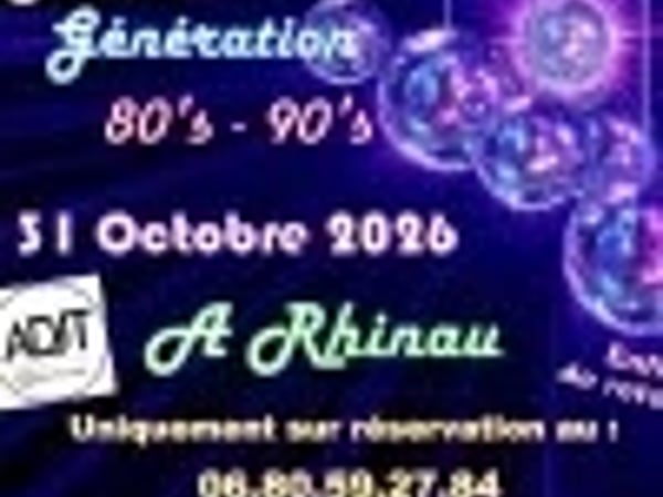 Soirée Générations 80's - 90's